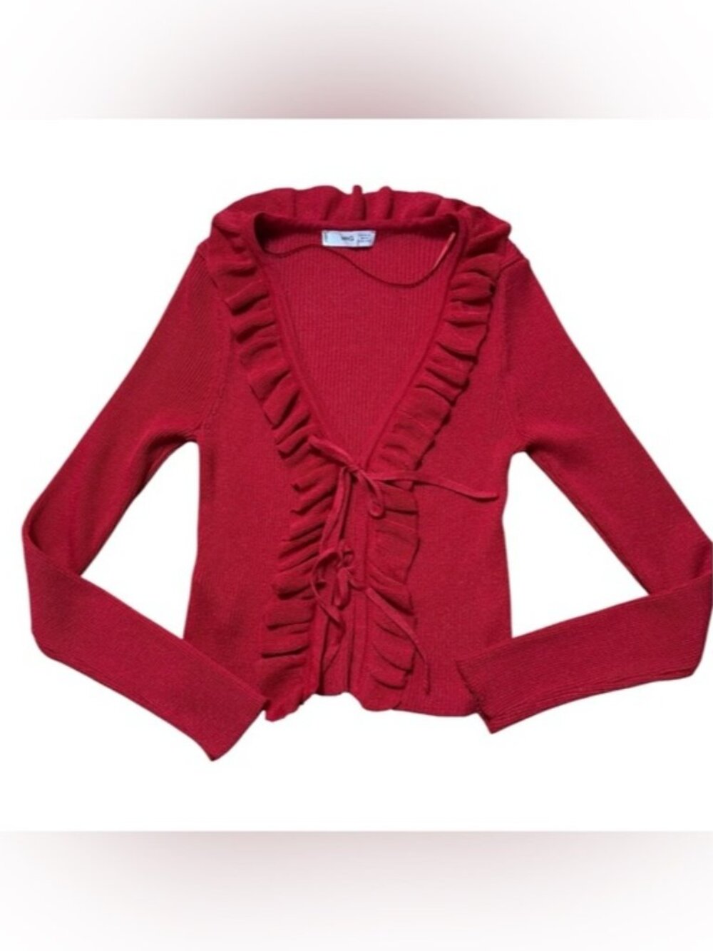 MNG Mango Red Sweater Long Sleeve Size XL